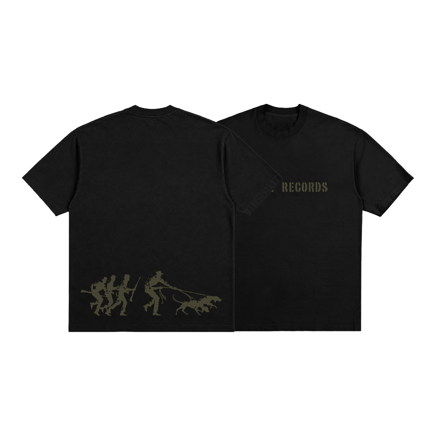 Pack T-shirt Hostile Records (Blanc, Kaki ou Noir) + Album au choix