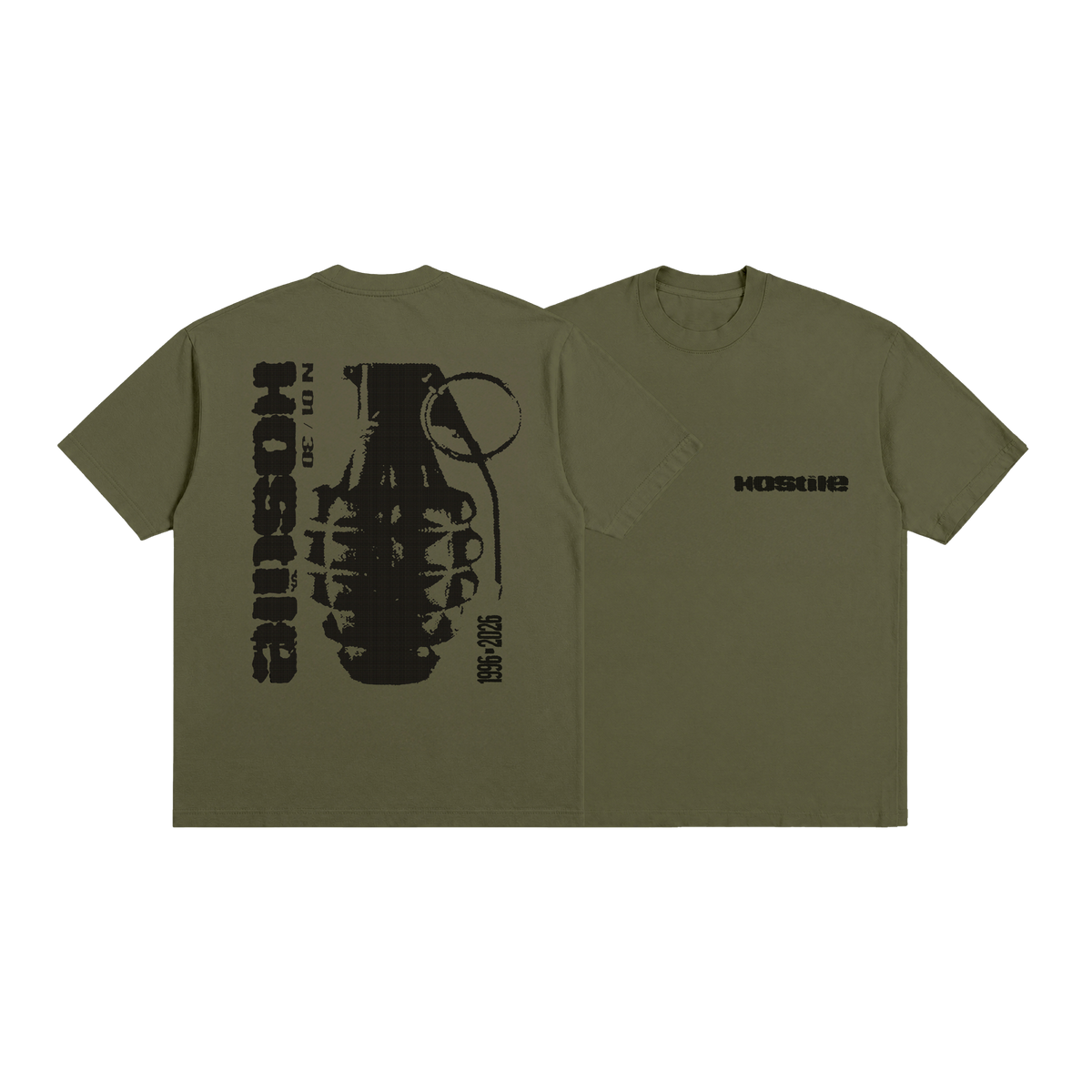 T-shirt Limité Hostile Grenade (Kaki)