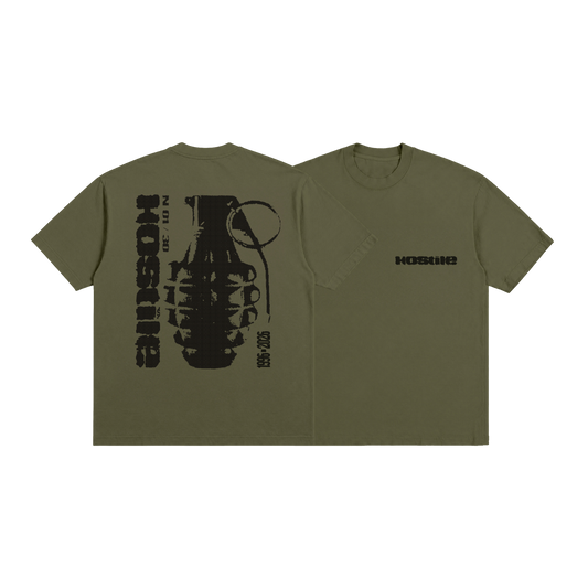 T-shirt Limité Hostile Grenade (Kaki)