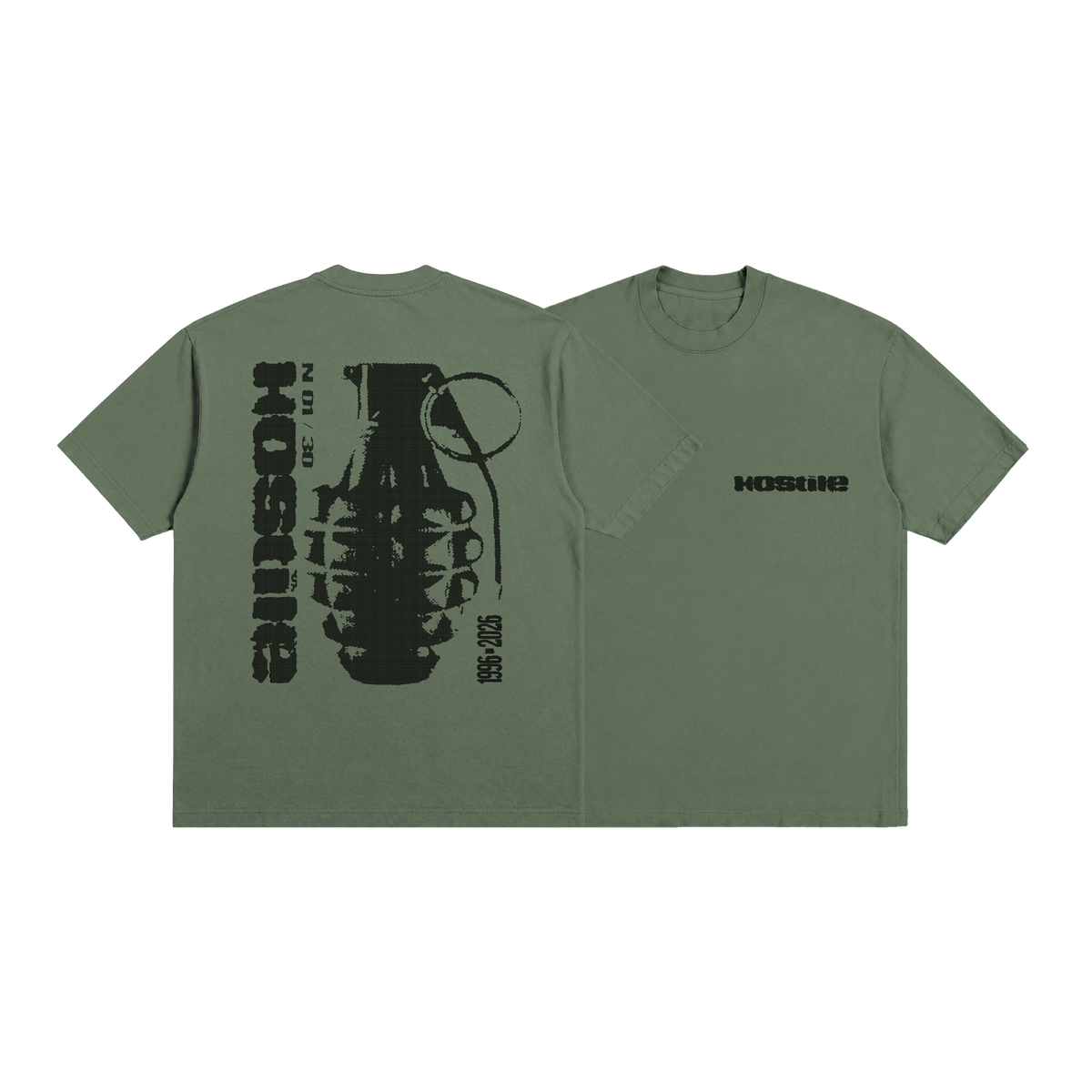 Pack T-shirt Limité Hostile Grenade + Compilation Hostile Hip hop 1