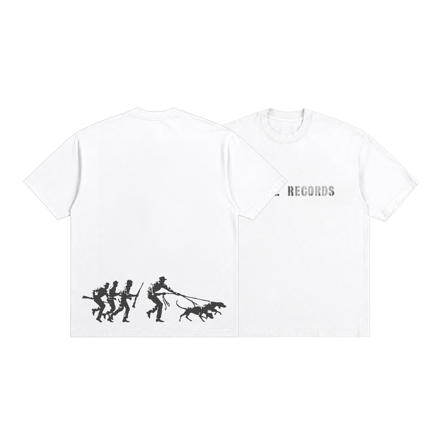 Pack T-shirt Hostile Records (Blanc, Kaki ou Noir) + Album au choix