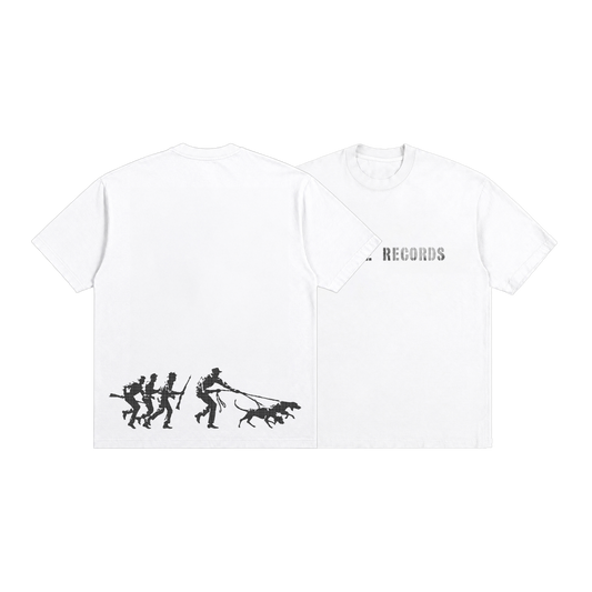 Pack T-shirt Hostile Records (Blanc, Kaki ou Noir) + Album au choix